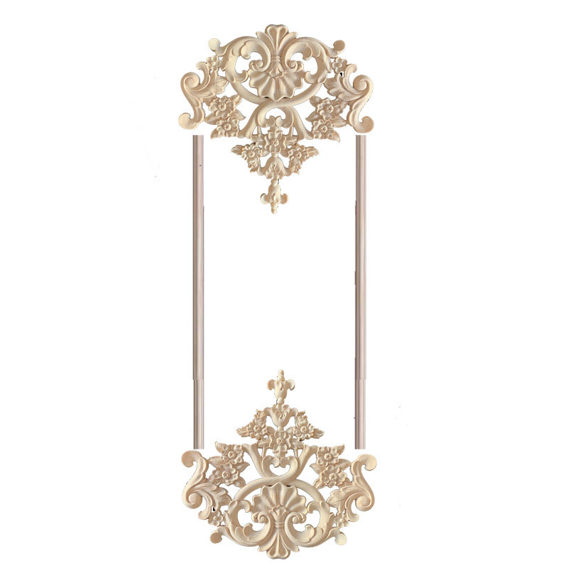 东阳木雕实木欧式贴花背景墙柜门装饰贴片法式护墙板造型木雕配件,淘宝优惠券,粉丝福利购,淘宝优惠卷