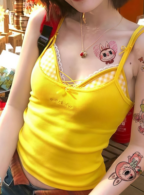 labubu纹身贴拉布布多巴胺可爱卡通少女心圣诞节防水持久纹身贴纸
