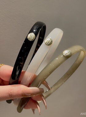 果冻色彩色头箍洗脸韩版亚克力