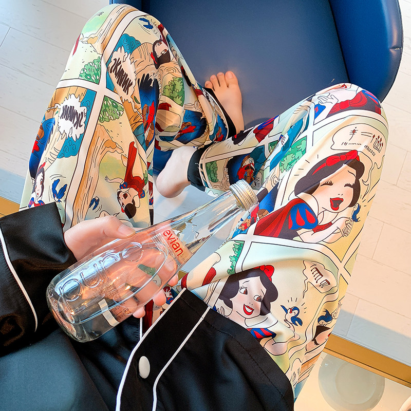 公主冰丝春秋长袖日系卡通ins睡衣 HHHHOME睡衣小铺 君君家居服睡衣/家居服套装