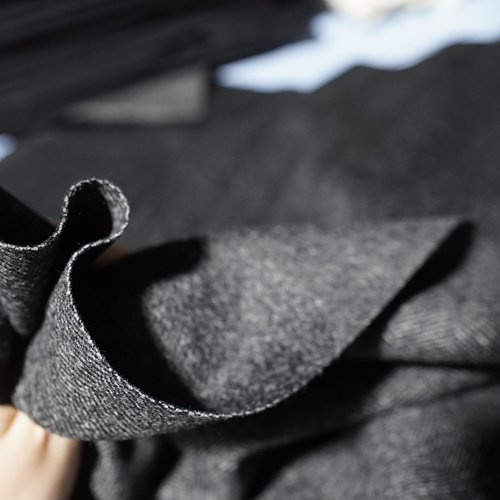 216号深灰鱼骨纹精纺羊毛羊绒  510g/3m 50%羊绒50%羊毛 不可剖 - 图3