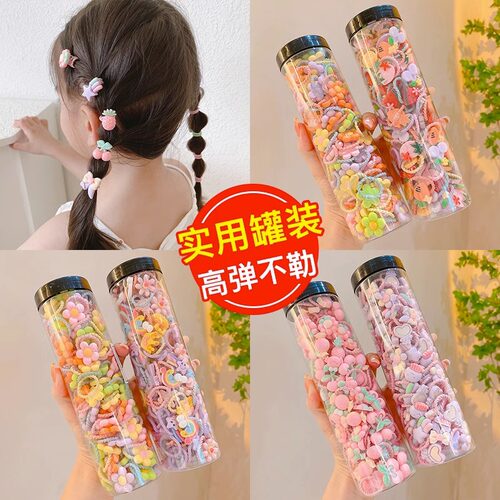 Baby rubber band does not hurt small girl hair high elastic - 图0