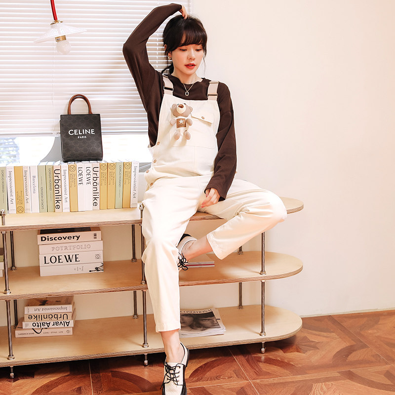 孕妇裤春秋款外穿孕妇背带裤长裤 婴格恩母婴孕妇打底裤