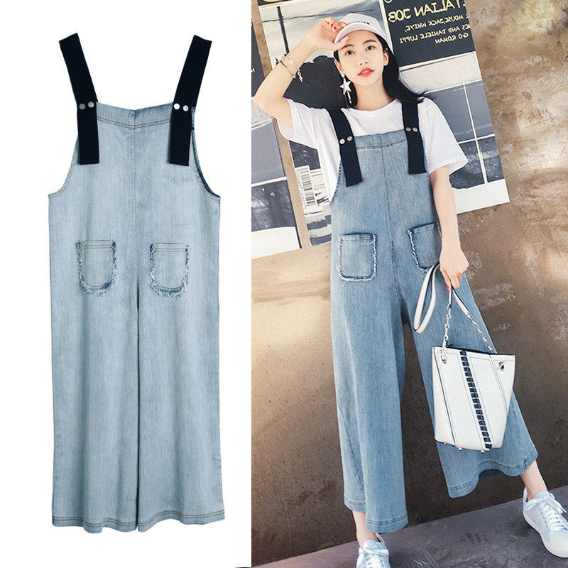 孕妇背带裤春夏阔腿裤外穿孕妇裤子 婴格恩母婴孕妇打底裤