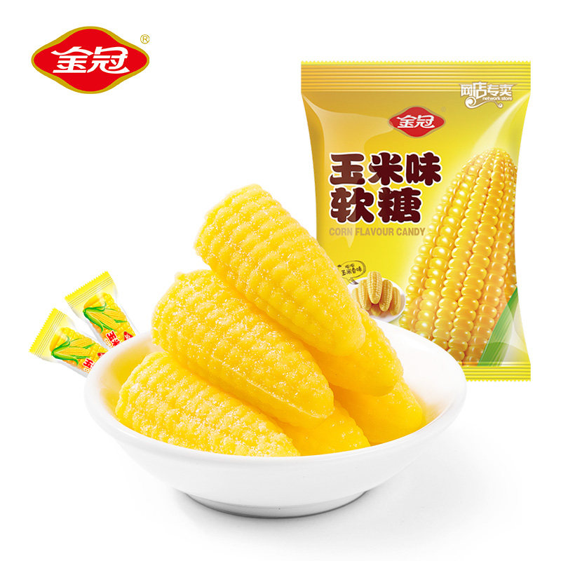 金冠正宗果子玉米味儿时品*水果糖 金冠食品糖果