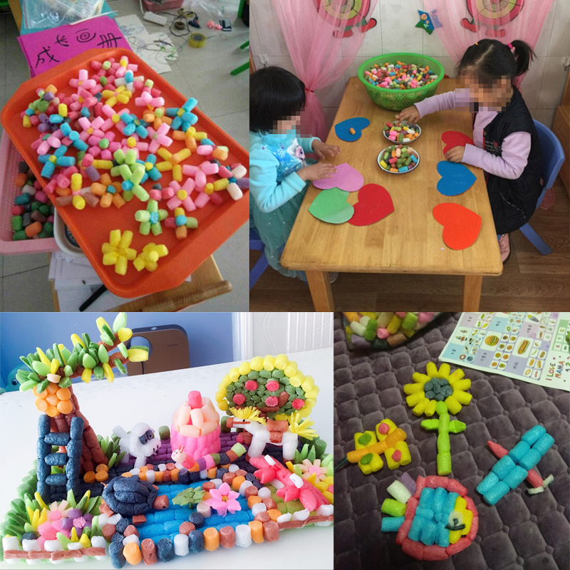 sticky building blocks
