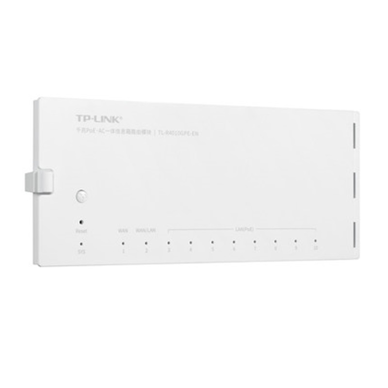 TP-LINK 千兆PoE·AC一体信息箱路由模块10个千兆网口PoE供电易展组网内置AC上网行为管理 TL-R4010GPE-EN - 图1