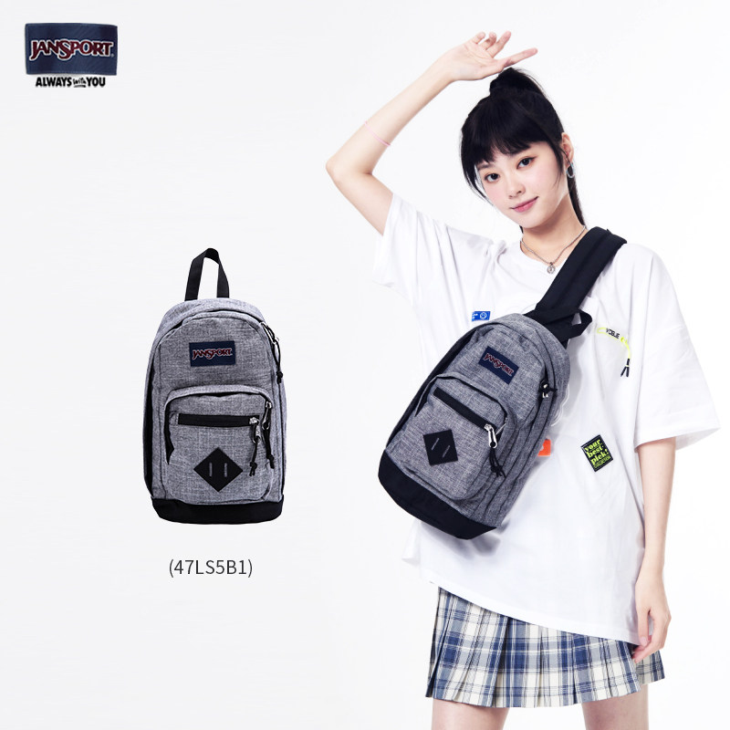 jansport新款骑行滑板胸包斜挎包 jansport男士包袋