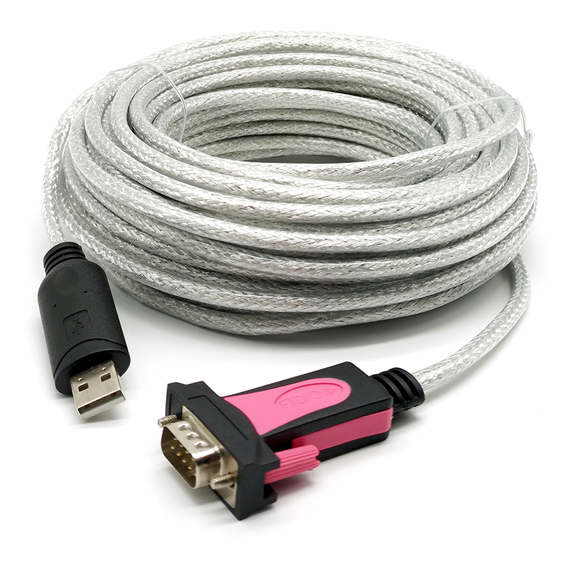 FTDI英国进口芯片USB转RS232串口线COM转换器DB9公头8/10/15/20米 - 图3