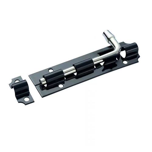 老式黑插销老款门栓普通插销加粗防盗铁门闩门扣木橱柜门窗明插销 - 图3