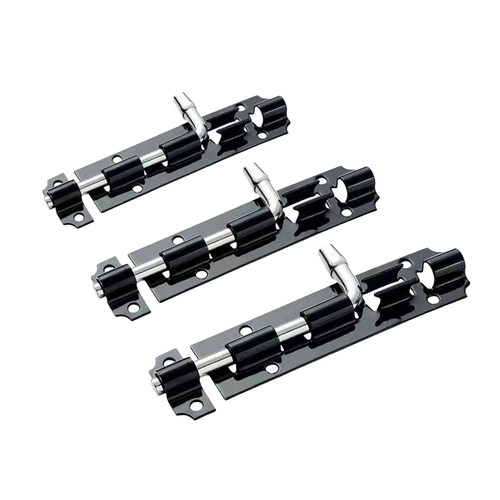 老式黑插销老款门栓普通插销加粗防盗铁门闩门扣木橱柜门窗明插销 - 图0