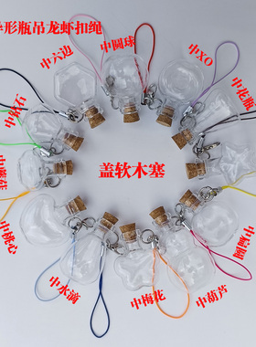 异形木塞玻璃瓶创意小礼品小瓶子