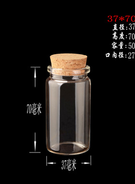 工厂直销玻璃瓶子批发创意礼木塞