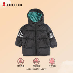 【专柜同款】Abckids 男童 2023冬季新款儿童加厚保暖棉服童装