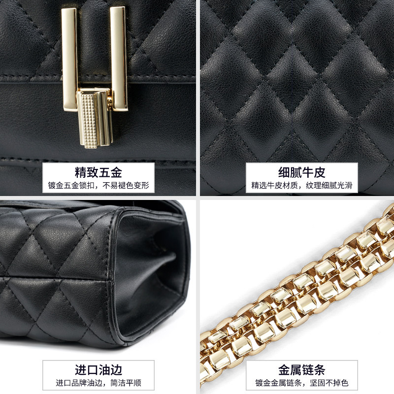 小ck 2020新款百搭小香风菱格链条包 斯提亚女士包袋