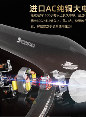 芭比迪丝B918超强吹风机2400W