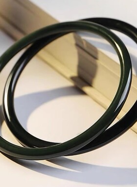 和田玉青玉叮当镯古风气质美人镯