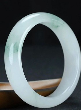 天然a货新疆白玉金丝玉手镯女款