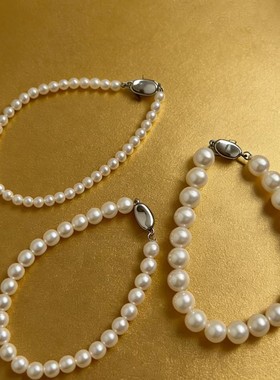 法式复古施家珍珠手链女