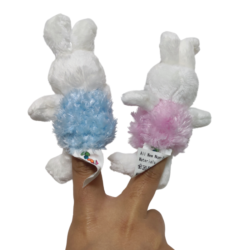 兔子手指偶复活节兔子公仔玩偶easter bunny finger puppet - 图1