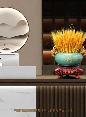 招财大麦聚宝盆客厅店铺开业礼物