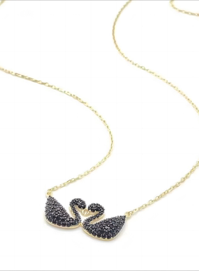 经典时尚精致通勤百搭款银项链孤品清清清现货镶锆石坠链均925银