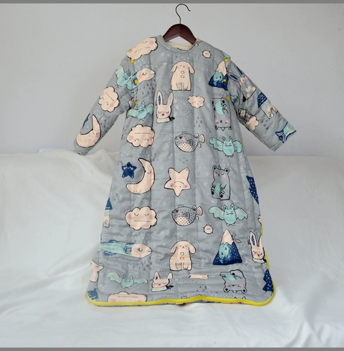 Хлопковый спальный мешок для младенца с молнией, «сделай сам», увеличенная толщина