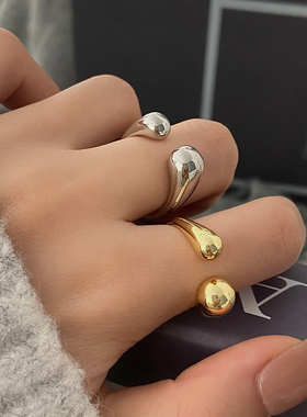 球球开口戒指女小众冷淡