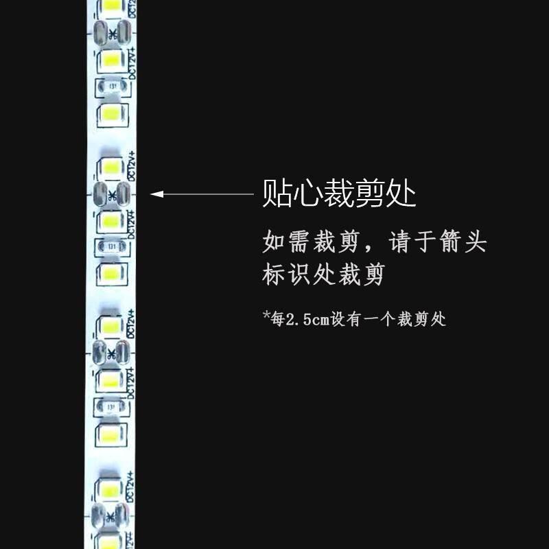 贝工 LED低压灯带 12W/米 DC12V白光6000K BG12V-2835/120-5m单-图2