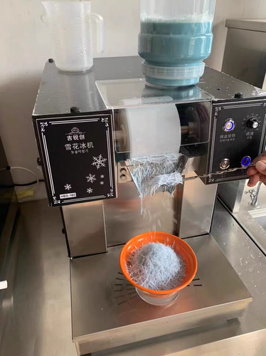风冷制冰机商用韩式雪花冰机雪冰机韩式牛奶雪花机膨膨冰制雪机 - 图3