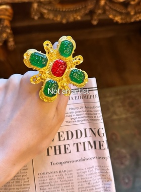 小香风复古仿琉璃平替晚宴会