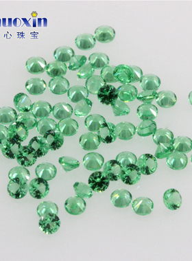 圆合成宝石可微镶形绿色纳米