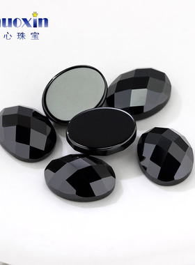 黑锆多形状组合 黑色合成立方锆镶嵌用人造裸石蛋形梨形小八角A*B