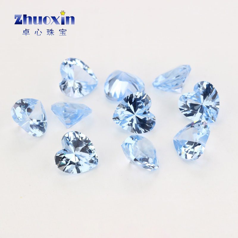 心形合成尖晶石戒面多色组合 蓝绿色尖底裸石可蜡镶耐高温镶嵌钻,淘宝优惠券,粉丝福利购,淘宝优惠卷