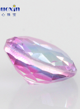 圆形合成西瓜碧玺紫红色渐变