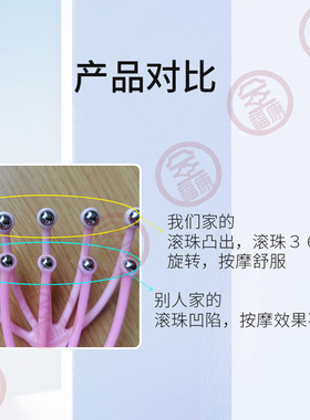 健身全福五爪按摩器滚珠