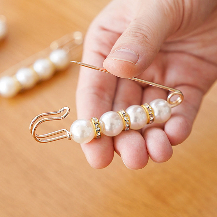 收腰别针裤腰收腰器固定衣服女开衫毛衣防走光扣针仿珍珠胸针,淘宝优惠券,粉丝福利购,淘宝优惠卷