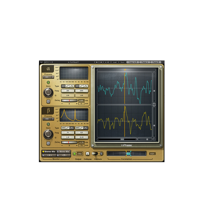 WAVES14 InPhase相位偏差矫正插件修音AU效果器-图3