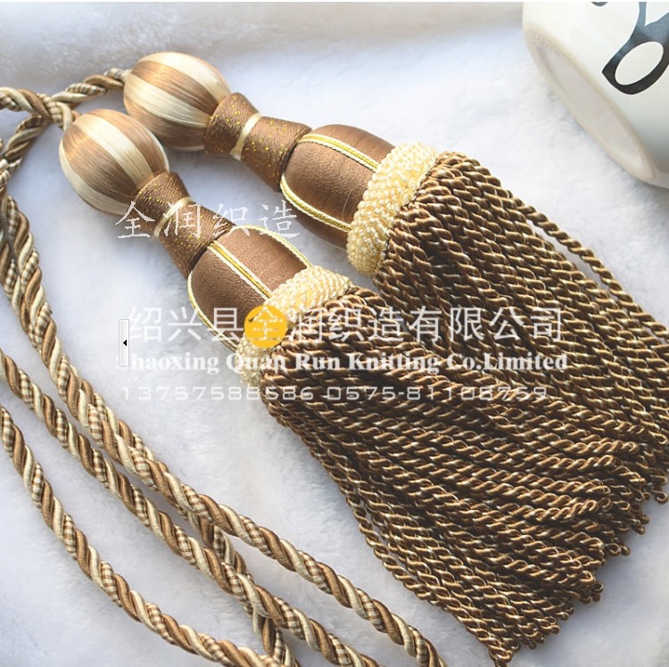 热卖欧式窗帘挂球坠挂钩配件 绑带绳扣 流苏吊穗绑双球墙钩,淘宝优惠券,粉丝福利购,淘宝优惠卷