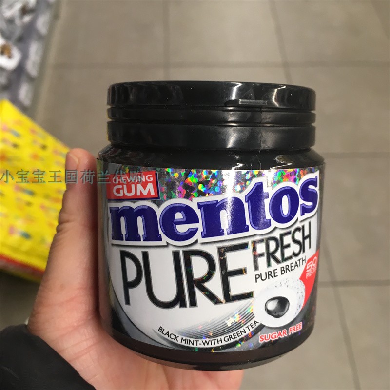 4罐荷兰直邮包邮包税Mentos Gum Pure fresh曼妥思无糖多味口香糖 - 图2