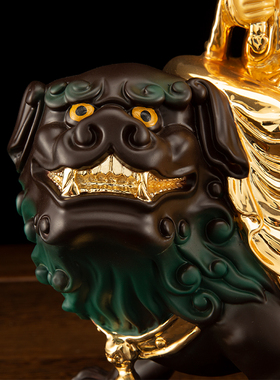 黄铜鎏金桌面摆件供奉客厅