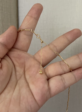 Melisa家天然南洋金珠珍珠项链女款轻奢小众设计感锁骨链颈链