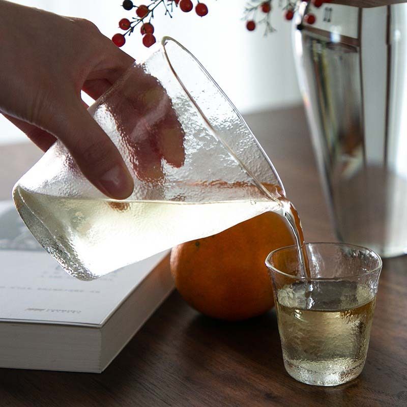 日式手工锤纹砂砾纹耐热玻璃硝子茶道茶席公杯公道杯简约ins风,淘宝优惠券,粉丝福利购,淘宝优惠卷