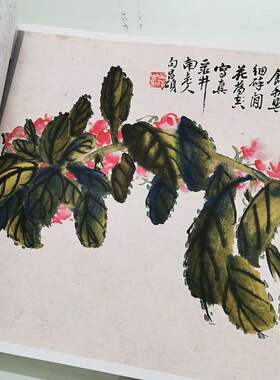 吴昌硕花卉册页10复古书画