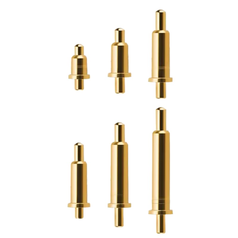 插板式顶针pogopin连接器弹簧天线插针SMT触点测试铜针双弹贴片式 - 图1