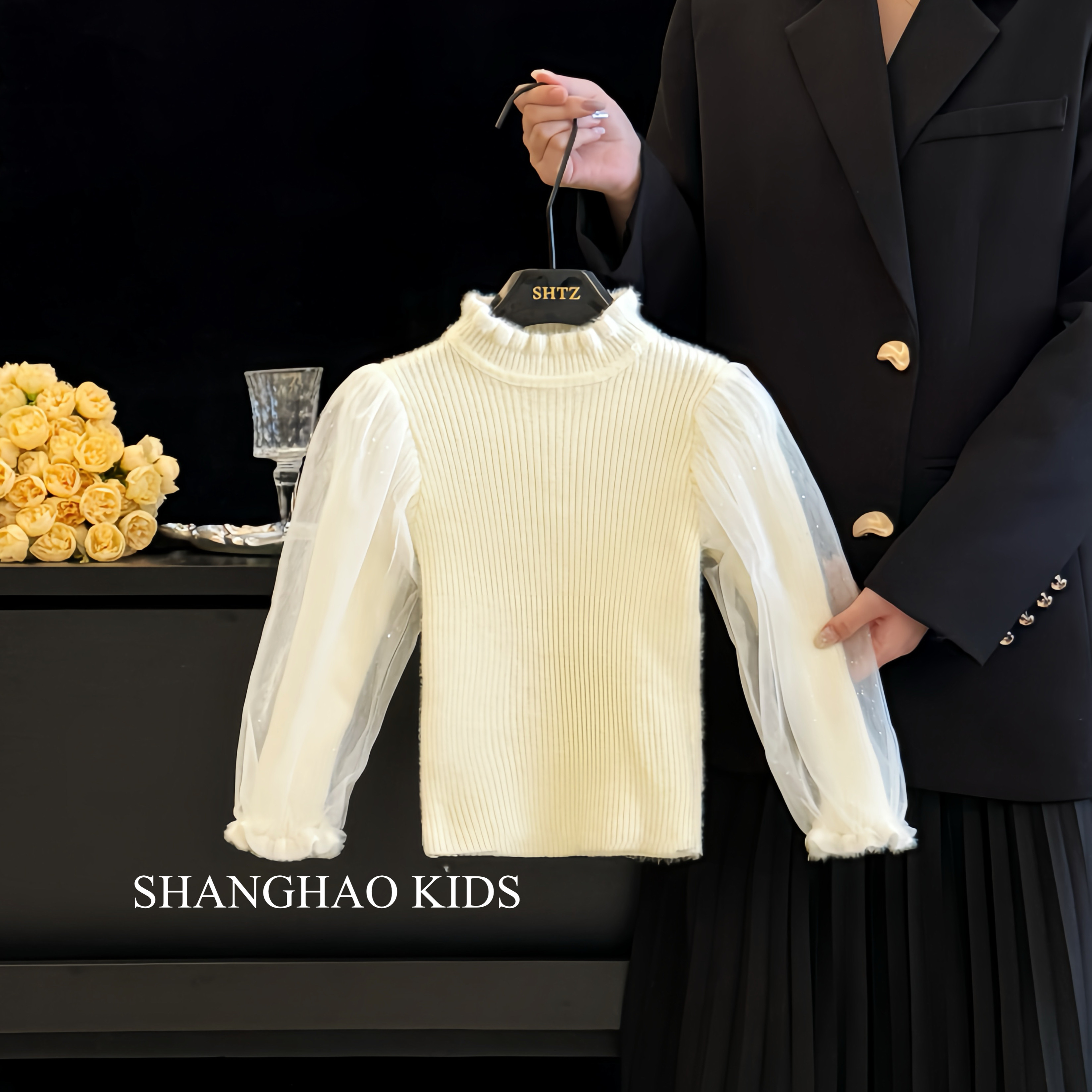 女童连衣裙冬装洋气时髦白色生日公主裙儿童蓬蓬裙礼服蛋糕裙套装,淘宝优惠券,粉丝福利购,淘宝优惠卷