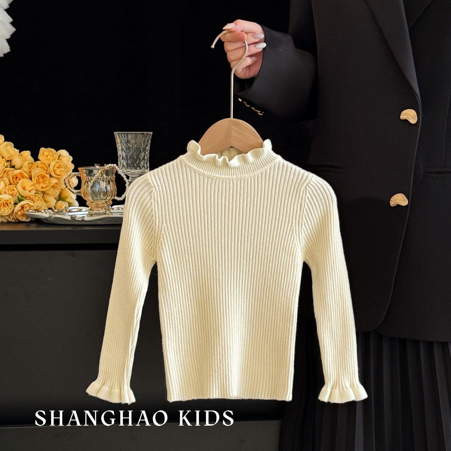 女童绝美连衣裙秋冬款儿童富家千金感公主裙洋气白色小香风礼服裙,淘宝优惠券,粉丝福利购,淘宝优惠卷