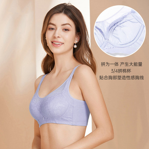 古今内衣女蕾丝抹胸式防走光舒适无钢圈文胸罩内衣 - 图2