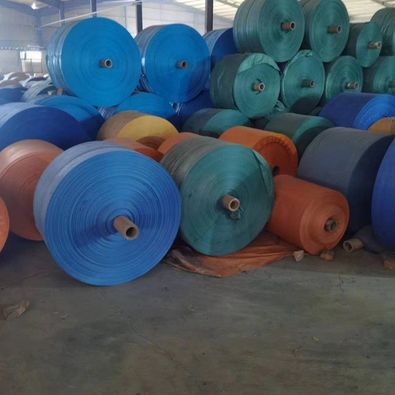 可任意剪裁灰白色编织筒料卷筒卷布半成品编织袋布批发45宽-100宽_虎窝淘