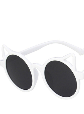 新疆包邮乌市发货儿童猫耳太阳镜宝宝可爱拍照搞怪墨镜防晒眼镜